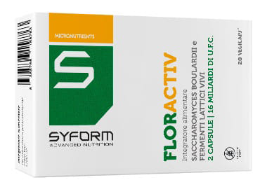 Integratore Floractiv con probiotici, 20 capsule