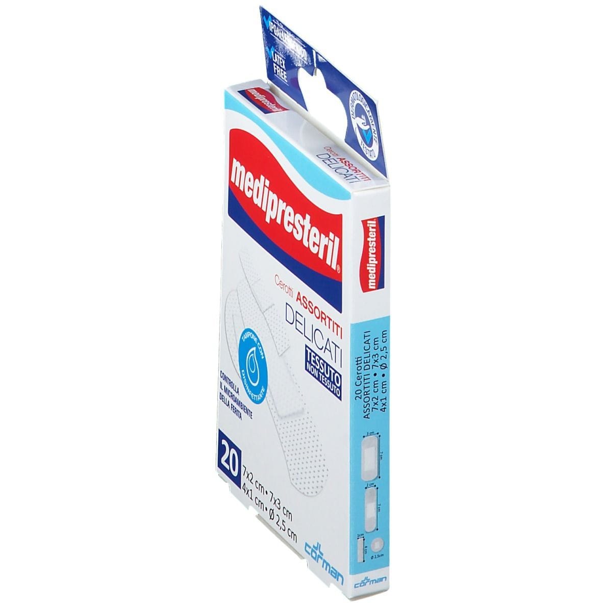 Cerotti delicati Medipresteril TNT ipoallergenici, 20 pezzi