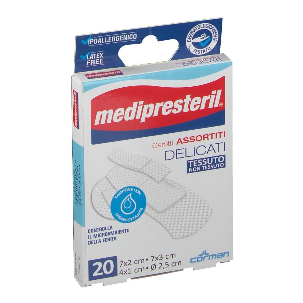 Cerotti delicati Medipresteril TNT ipoallergenici, 20 pezzi
