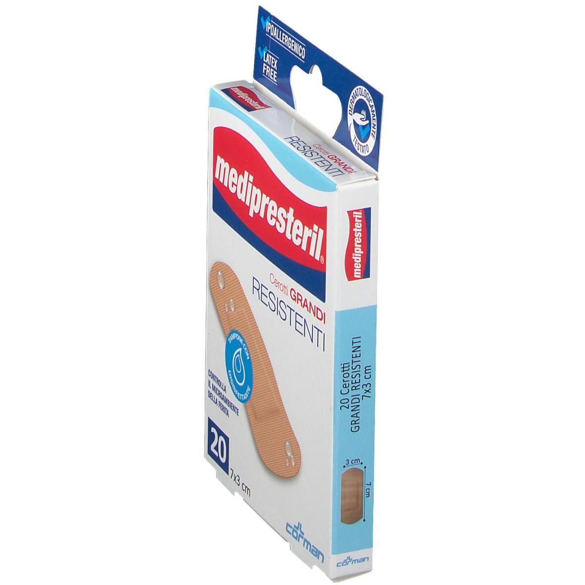 Cerotto Medipresteril Resistente 7x3cm, 20 pezzi sterili