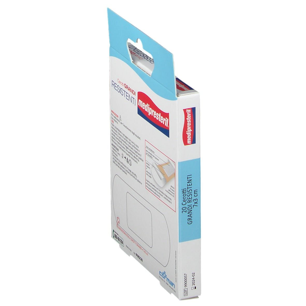 Cerotto Medipresteril Resistente 7x3cm, 20 pezzi sterili