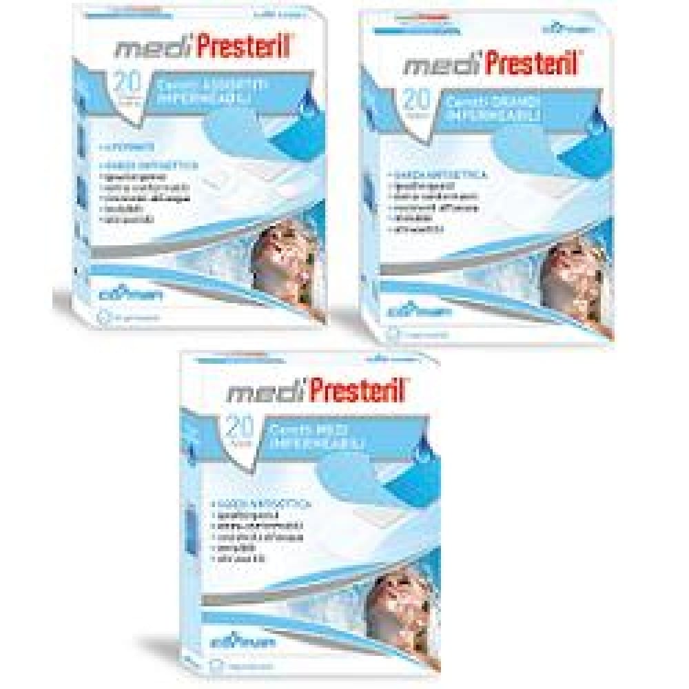 Cerotti impermeabili Medipresteril 7x2cm, 20 pezzi ipoallergenici