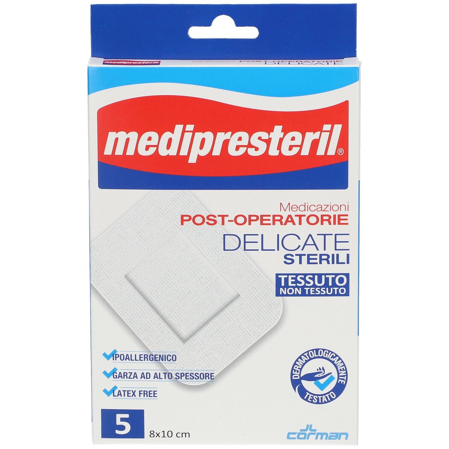 MEDICAZIONE MEDIPRESTERIL POST OPERATORIA DELICATA STERILE 8X10 4 PEZZI