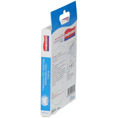 MEDICAZIONE POST OPERATORIA MEDIPRESTERIL IMPERMEABILE 7,5X5CM 5 PEZZI MEDICAZIONE POST OPERATORIA MEDIPRESTERIL IMPERMEABILE 7,5X5CM 5 PEZZI