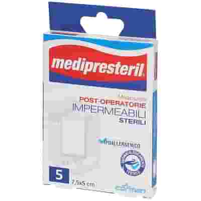MEDICAZIONE POST OPERATORIA MEDIPRESTERIL IMPERMEABILE 7,5X5CM 5 PEZZI
