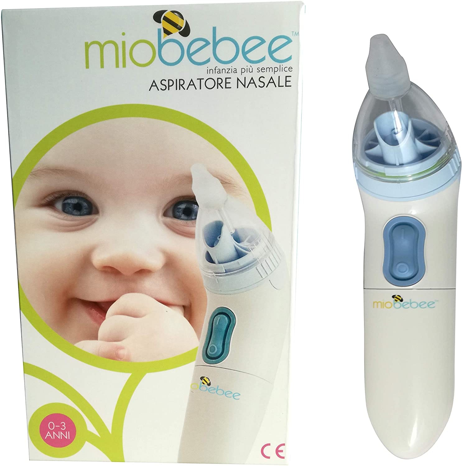 Aspiratore nasale elettrico Mio Bebee per neonati e bebè