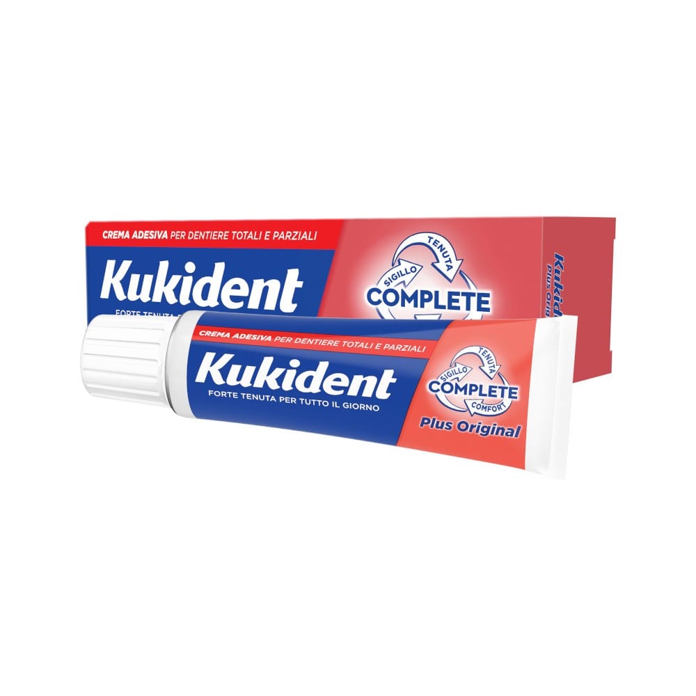 Crema adesiva Kukident PLUS Complete per protesi, 47g