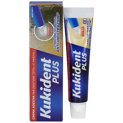KUKIDENT SIGILLO CREMA ADESIVA PER PROTESI DENTARIE 40 G KUKIDENT SIGILLO CREMA ADESIVA PER PROTESI DENTARIE 40 G