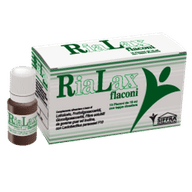 Integratore Rialax con lattulosio e fibre, 10 flaconcini
