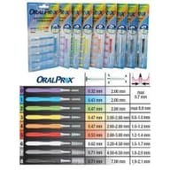 ORALPROX BLISTER DA 6 SPAZZOLINI INTERDENTALI MISURA 8 COLORE NERO