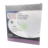 GARZA SILVER CROSS COTONE 10X10 CM 100 PEZZI