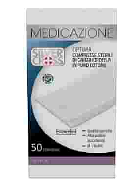 GARZA SILVERCROSS COTONE 10X10CM 50 PEZZI