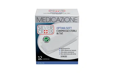 GARZA SILVERCROSS TNT 36X40 CM 12 PEZZI GARZA SILVERCROSS TNT 36X40 CM 12 PEZZI