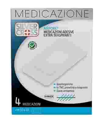 SILVERCROSS AIRPORE MEDICAZIONE 10X15CM 4 PEZZI