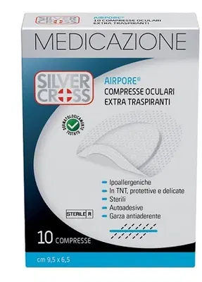 SILVER CROSS AIRPORE MEDICAZIONE OCULARE 10 PEZZI SILVER CROSS AIRPORE MEDICAZIONE OCULARE 10 PEZZI