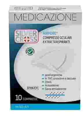 SILVERCROSS AIRPORE MEDICAZIONE OCULARE 10 PEZZI