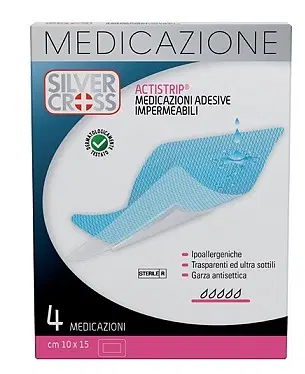 SILVERCROSS ACTISTRIP MEDICAZIONE ADESIVA 10X15CM 4 PEZZI SILVERCROSS ACTISTRIP MEDICAZIONE ADESIVA 10X15CM 4 PEZZI