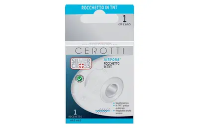 CEROTTO IN ROCCHETTO SILVER CROSS AIRPORE 5X500 CM 1 PEZZO CEROTTO IN ROCCHETTO SILVER CROSS AIRPORE 5X500 CM 1 PEZZO
