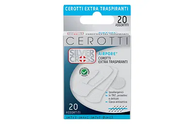 CEROTTI SILVERCROSS AIRPORE ASSORTITI 20 PEZZI CEROTTI SILVERCROSS AIRPORE ASSORTITI 20 PEZZI