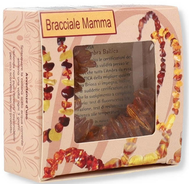 ALMABABY AMBRA BRACCIALETTO MAMMA COGNAC
