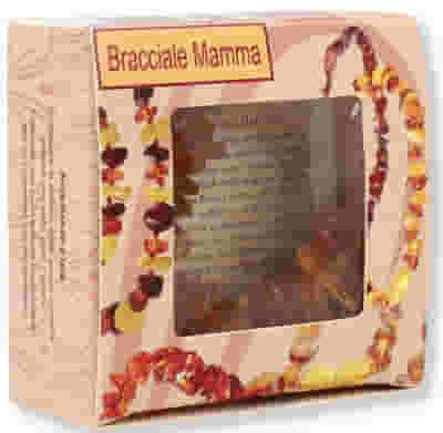 ALMABABY AMBRA BRACCIALETTO MAMMA COGNAC