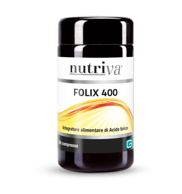 Integratore Nutriva Folix 400 con acido folico, 100 compresse