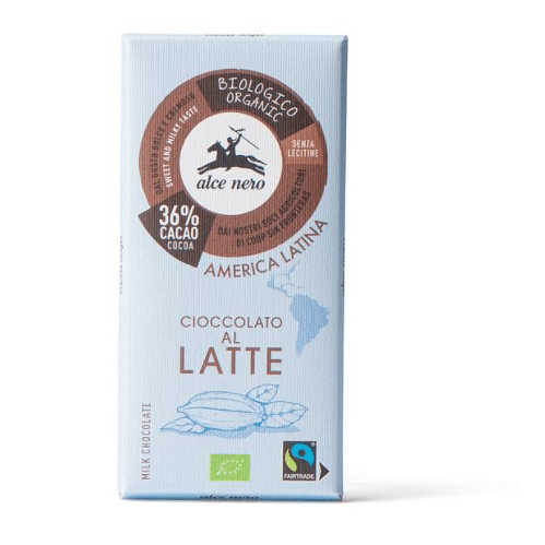 Tavoletta Cioccolato Al Latte Bio Fairtrade 100 G