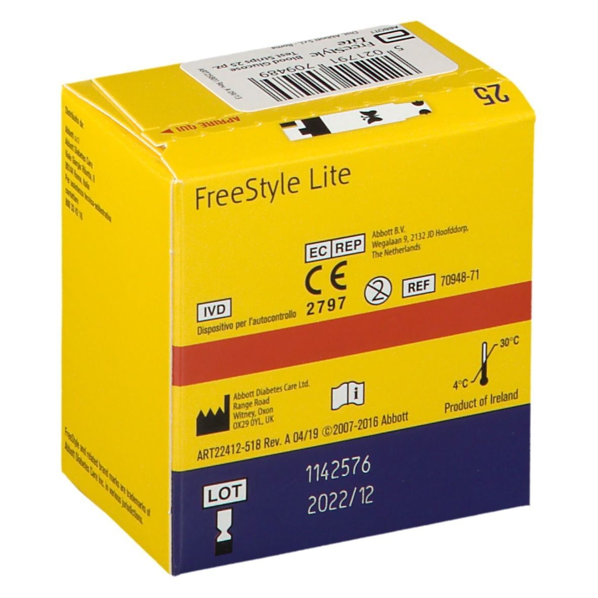 STRISCE MISURAZIONE GLICEMIA FREESTYLE LITE 25 PEZZI
