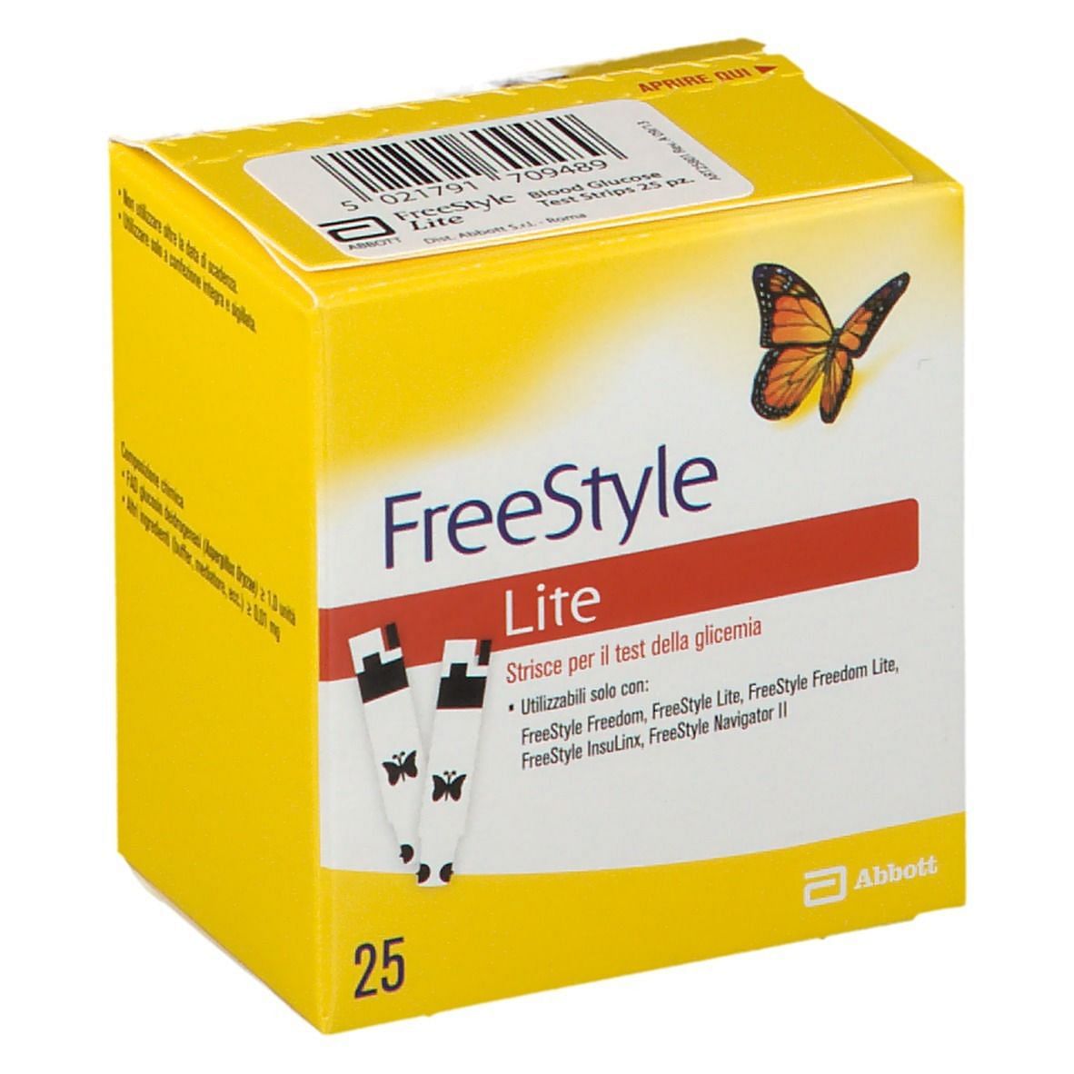 Strisce Misurazione Glicemia Freestyle Lite 25 Pezzi