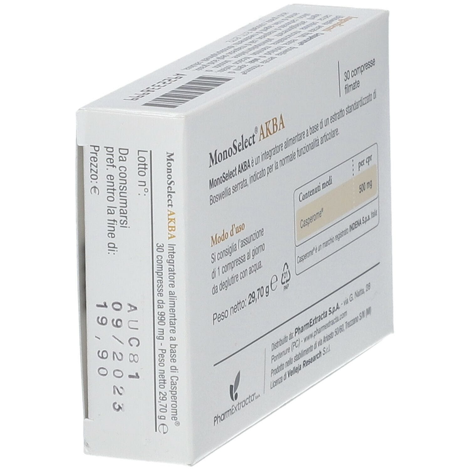 MONOSELECT AKBA 30 COMPRESSE FILMATE
