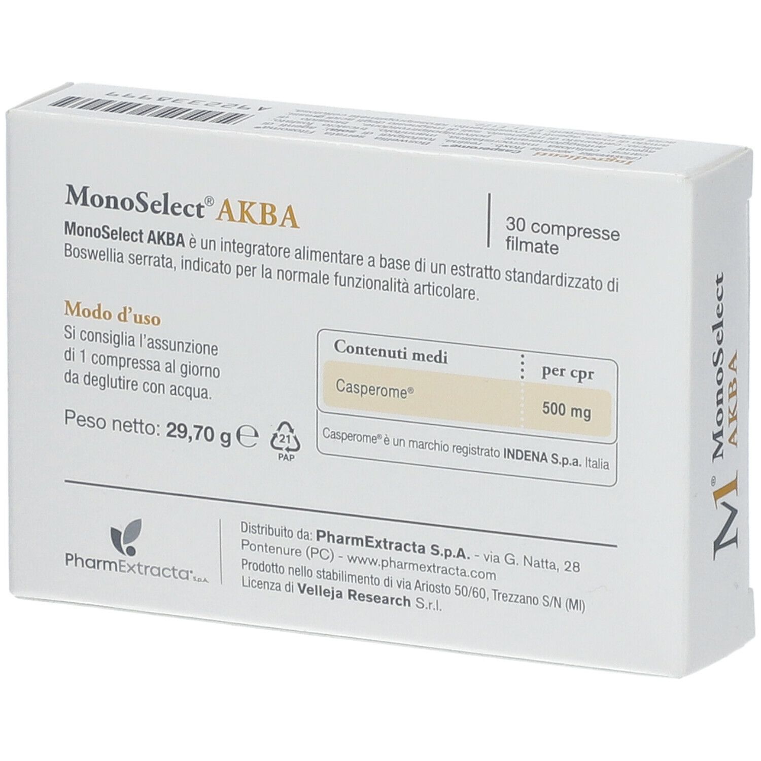 MONOSELECT AKBA 30 COMPRESSE FILMATE