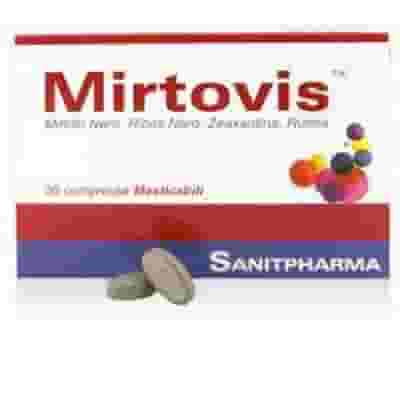 Integratore Mirtovis per la vista, 30 compresse masticabili