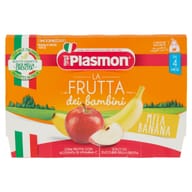 PLASMON SAPORI DI NATURA OMOGENEIZZATO MELA E BANANA 100 G X 4 PEZZI