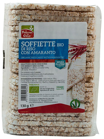 Soffiette Di Riso Con Amaranto Bio 130 G