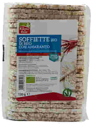 SOFFIETTE DI RISO CON AMARANTO BIO 130 G