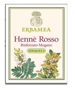 Hennè Rosso Rinforzato Mogano Erbamea, tinta naturale 100g