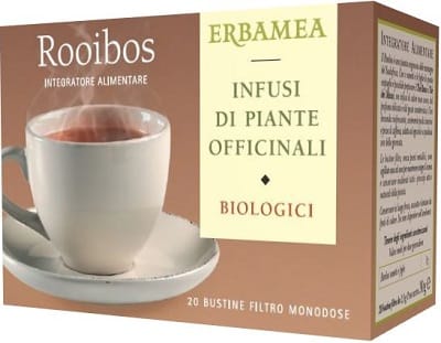 Infuso Rooibos Tea Erbamea biologico, 20 bustine filtro