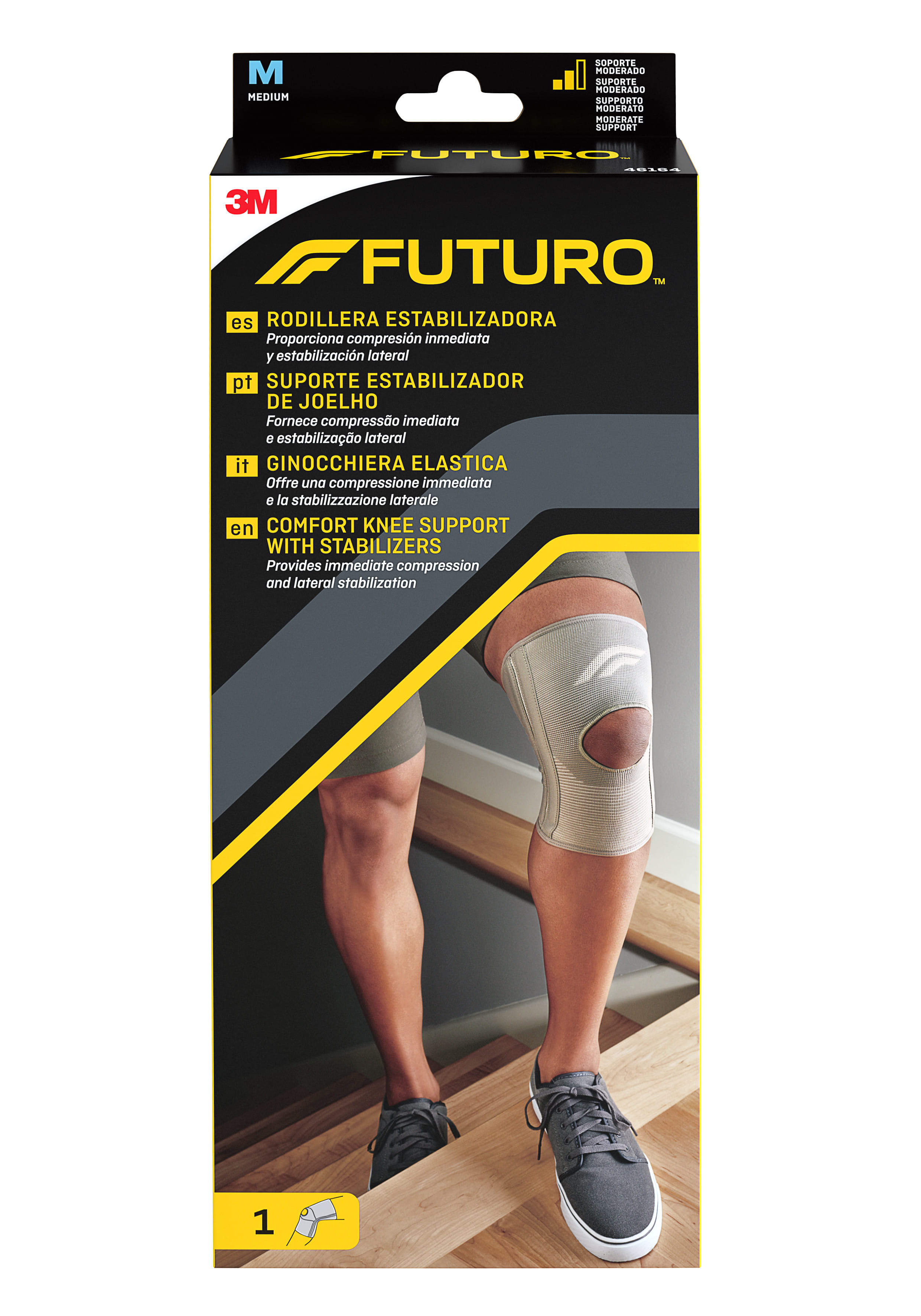 Ginocchiera elastica Futuro taglia Medium, supporto moderato