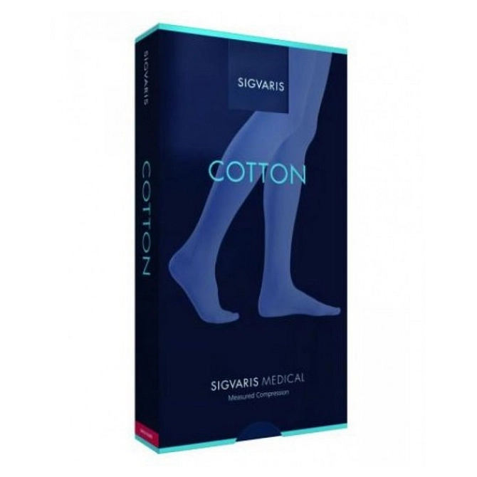 Sigvaris Cotton Ccl1 Gambaletto Normale Punta Aperta Nature M