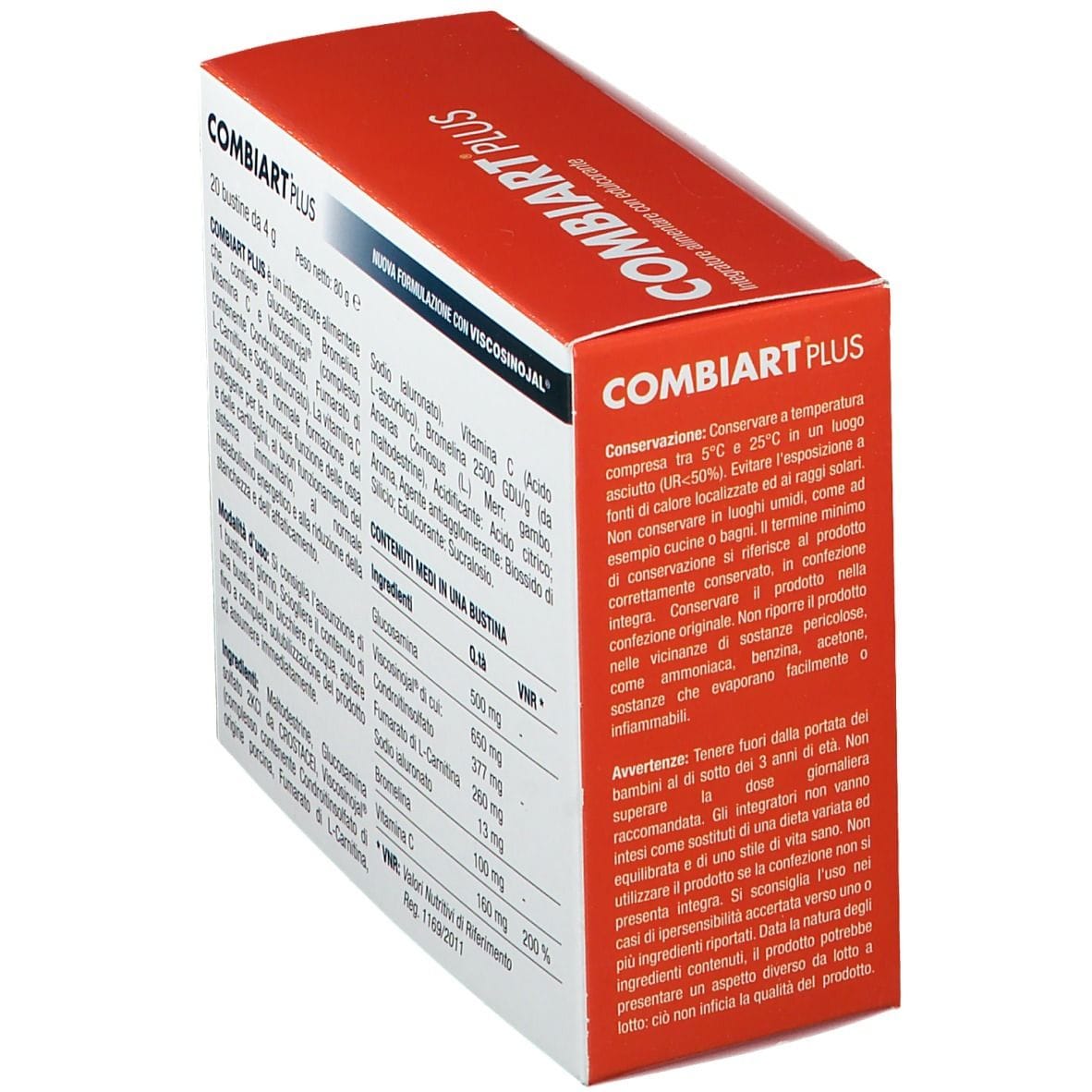 Integratore Combiart PLUS per ossa e articolazioni, 20 bustine