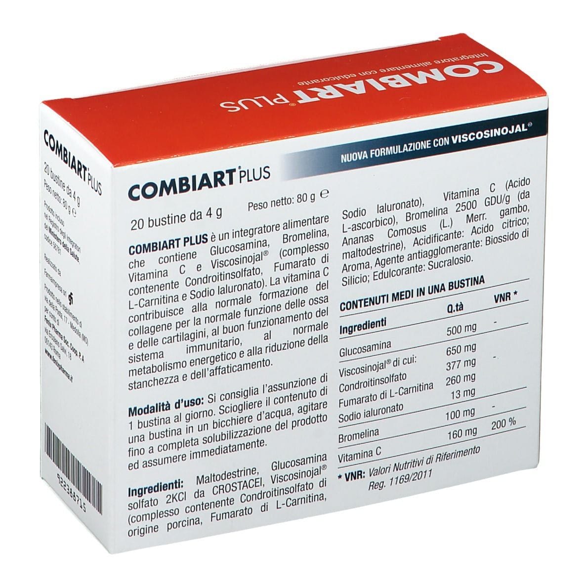 Integratore Combiart PLUS per ossa e articolazioni, 20 bustine