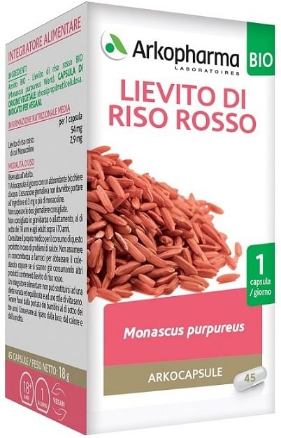 Arko Capsule Lievito Riso Rosso 45 Capsule Bio