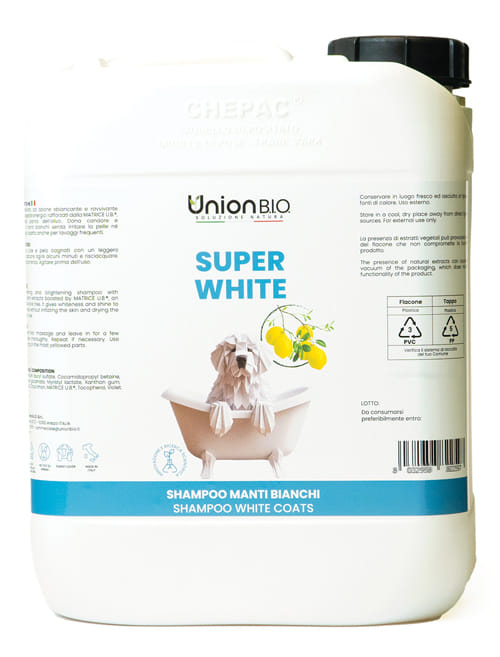 SUPER WHITE DOG SHAMPOO 5 LITRI