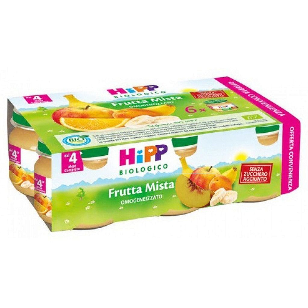 Hipp Bio Omogeneizzato Frutta Mista 6 X80 G