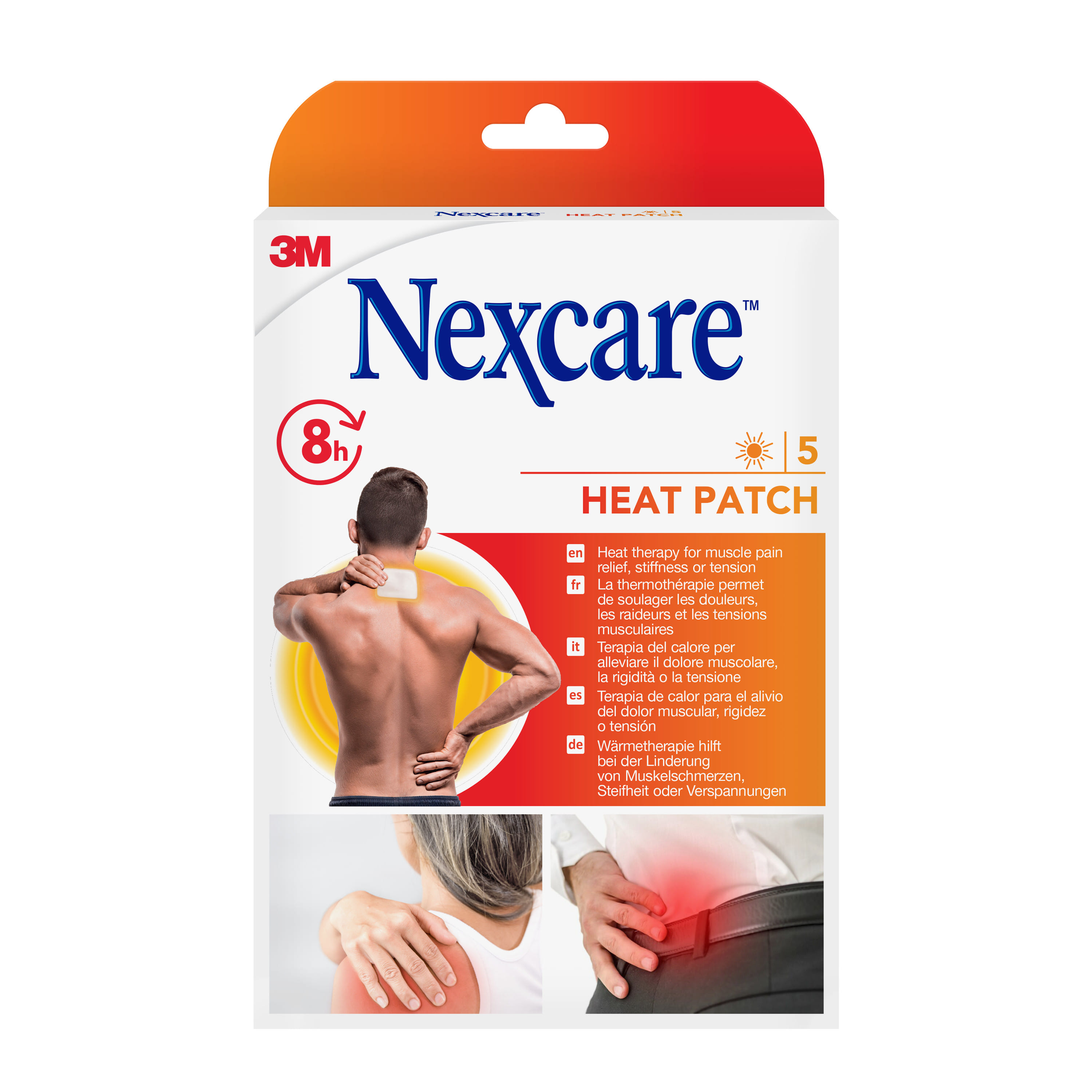 Cerotti riscaldanti Nexcare Heat Patch per muscoli, 5 pezzi