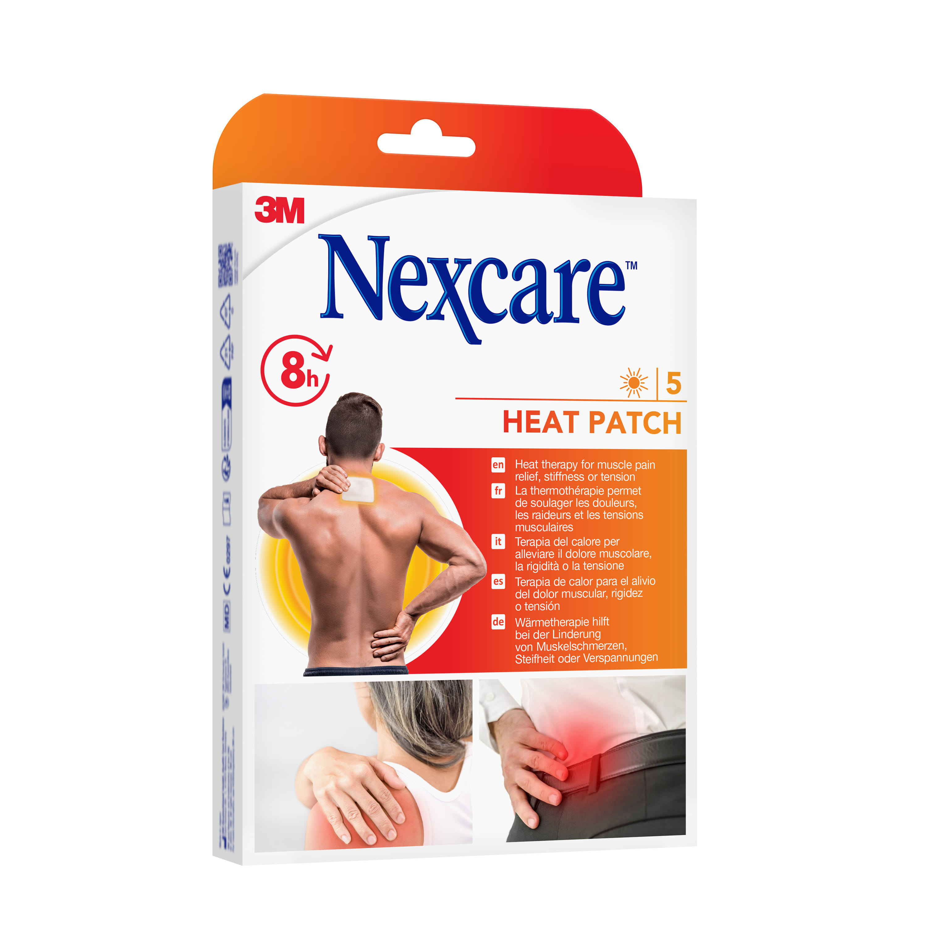 Cerotti riscaldanti Nexcare Heat Patch per muscoli, 5 pezzi