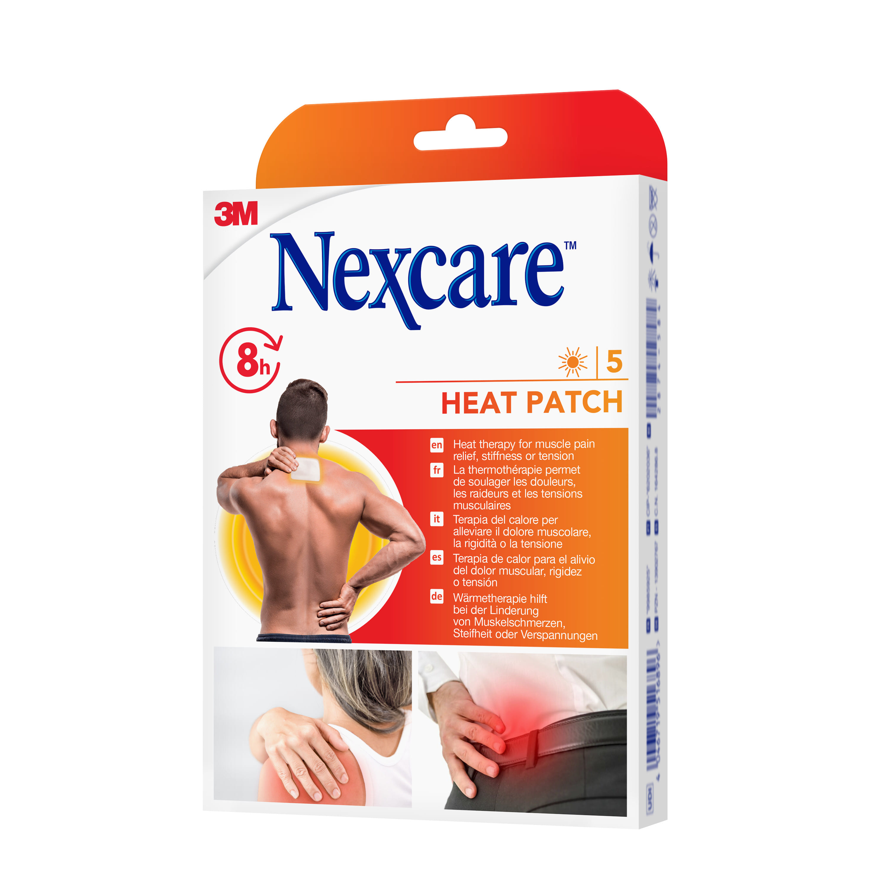 Cerotti riscaldanti Nexcare Heat Patch per muscoli, 5 pezzi