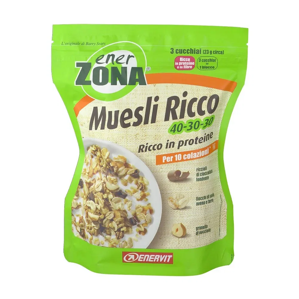 Enerzona Muesli Ricco 40 30 30 230 Grammi