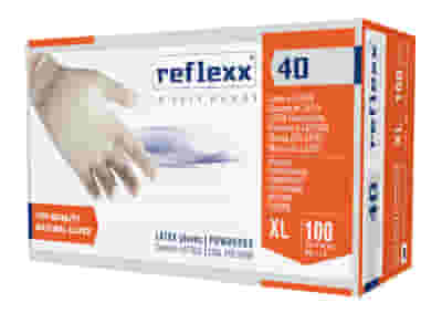 REFLEXX 40 GUANTO IN LATTICE MONOUSO CON POLVERE NON STERILE XL 100 PEZZI