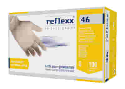 REFLEXX 46 GUANTO IN LATTICE SENZA POLVERE MONOUSO NON STERILE S 100 PEZZI